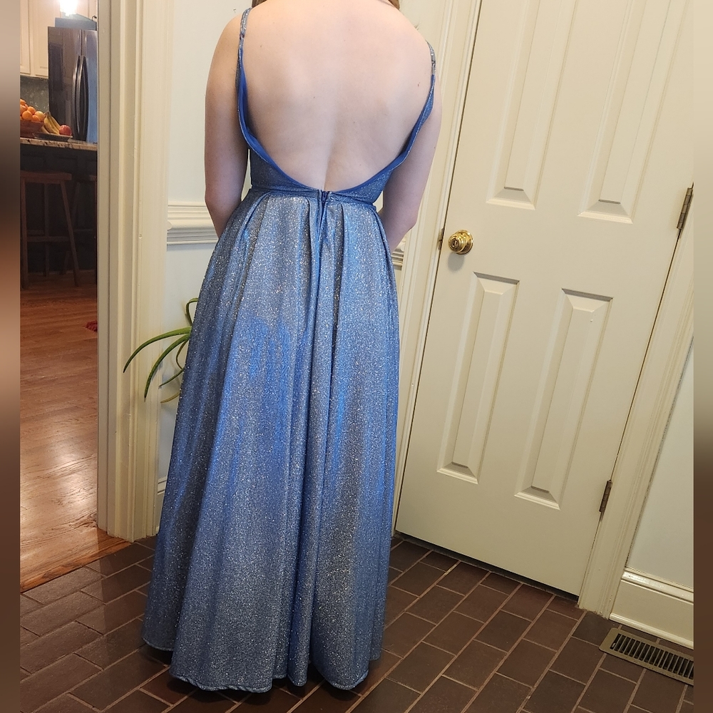 Blue Prom Dress - Picture 4 of 11